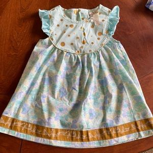 Like New Matilda Jane Flutter Top 4 foil polka dot